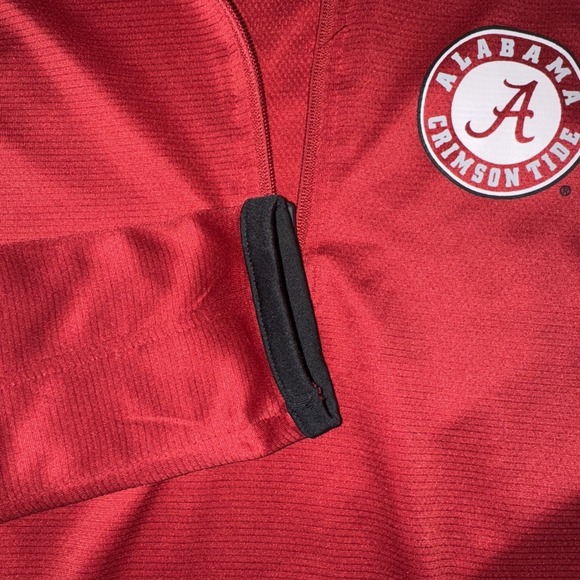 alabama crimson tide‎ Long Sleeve Pull Over sz small football quarterzip - Picture 4 of 7